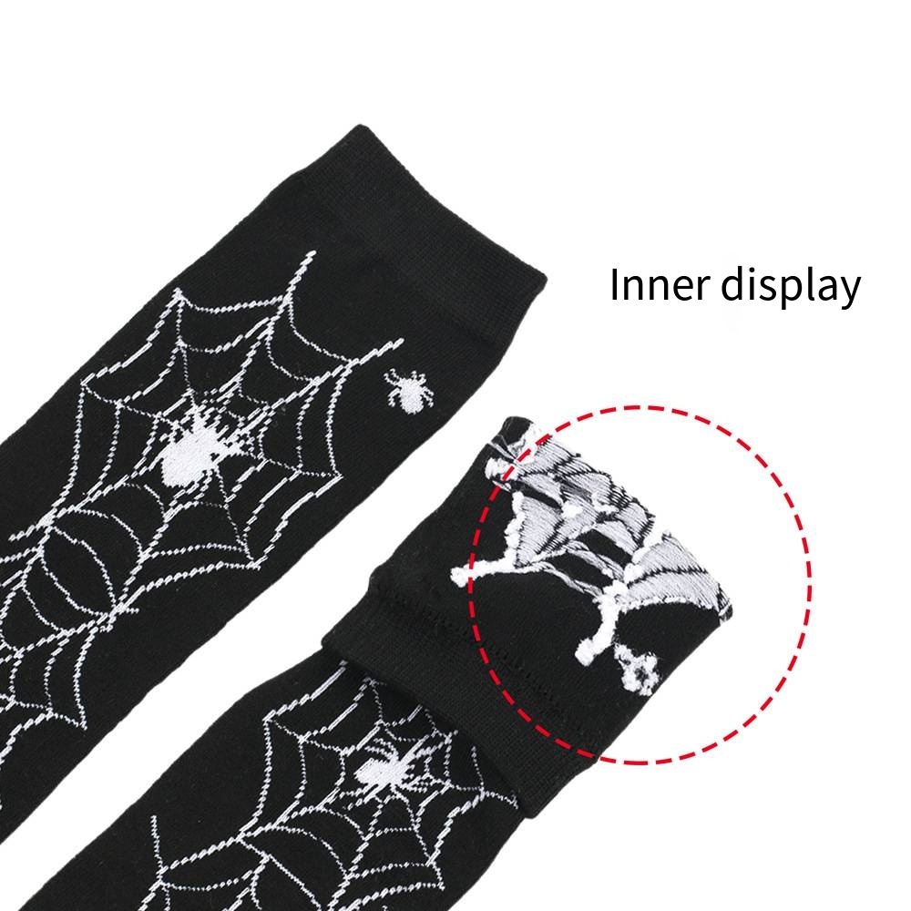Halloween Over Knee Socks With Print Design For Party